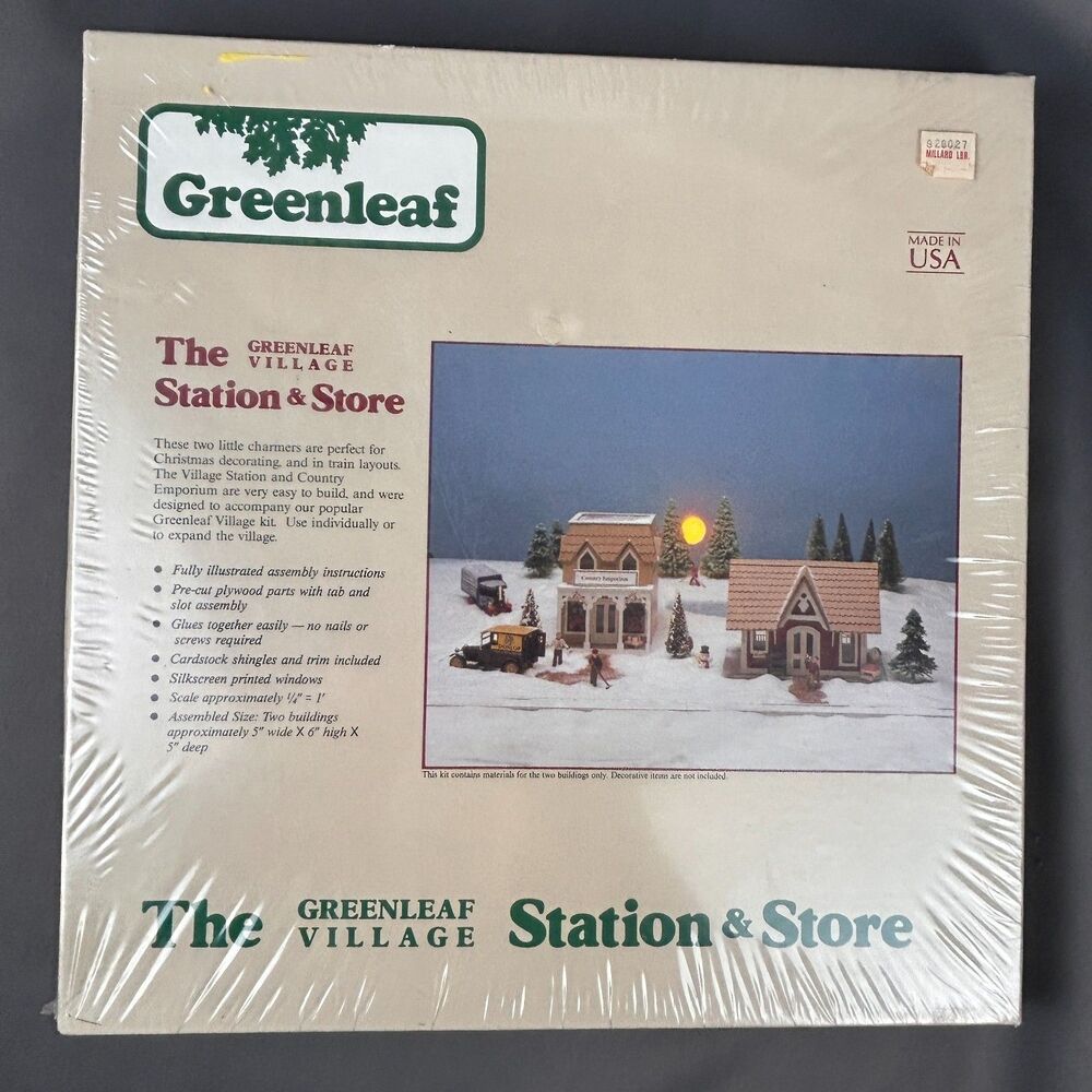 Greenleaf Village Station & Store #8025 Vintage 1987 Christmas Train Layouts - Picture 12 of 12
